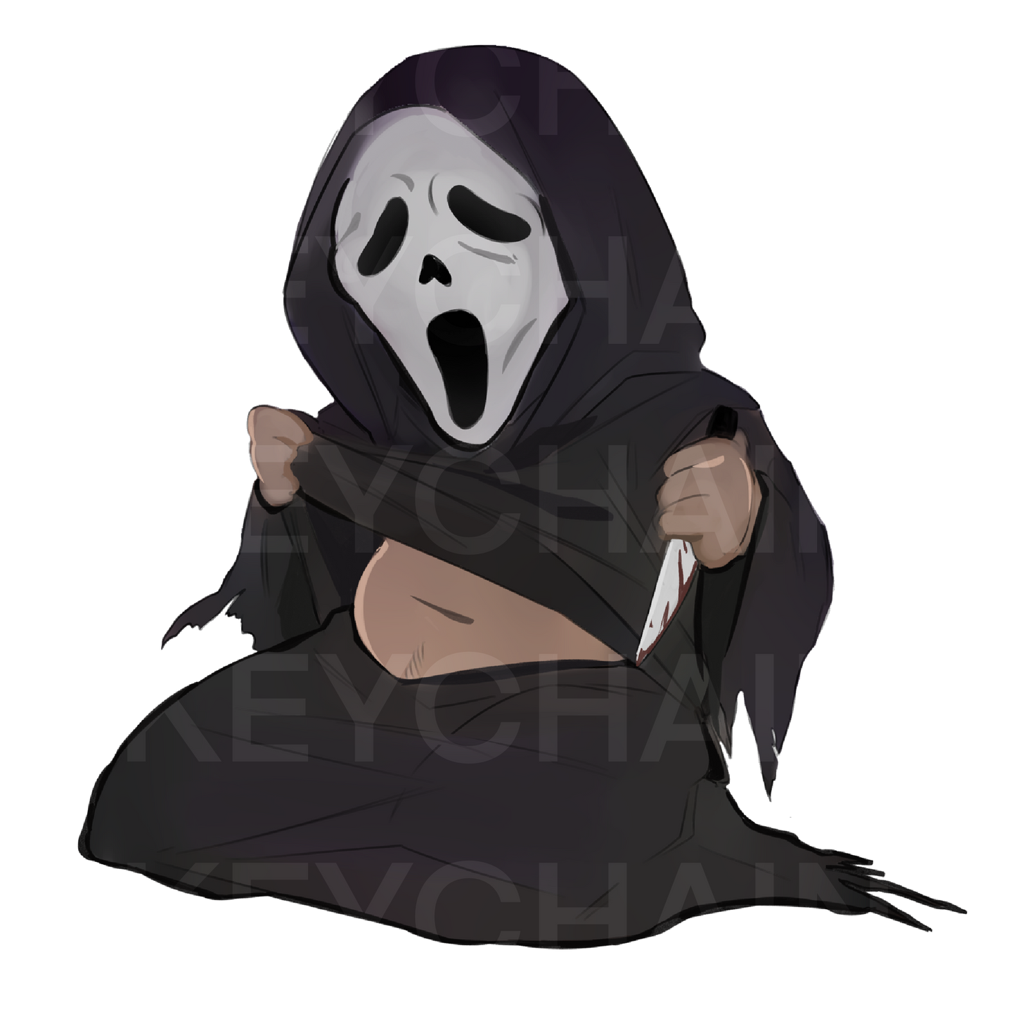 GHOST FACE KEYCHAIN